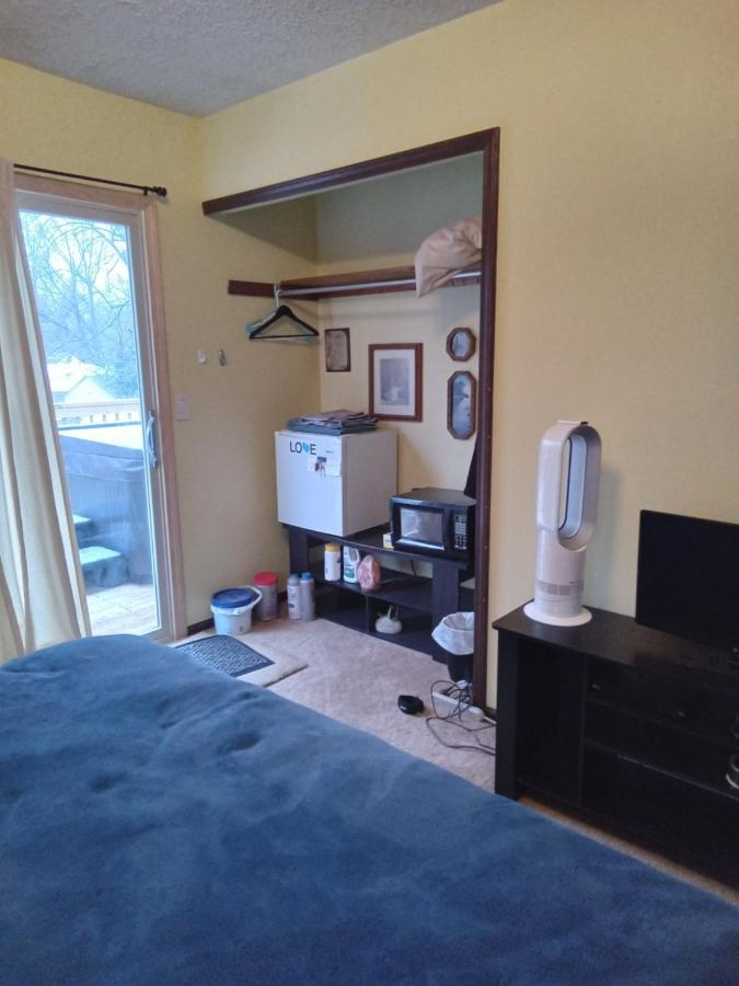 Outdoor Hot Tub And Cozy King Bed Apartment Lansing Luaran gambar