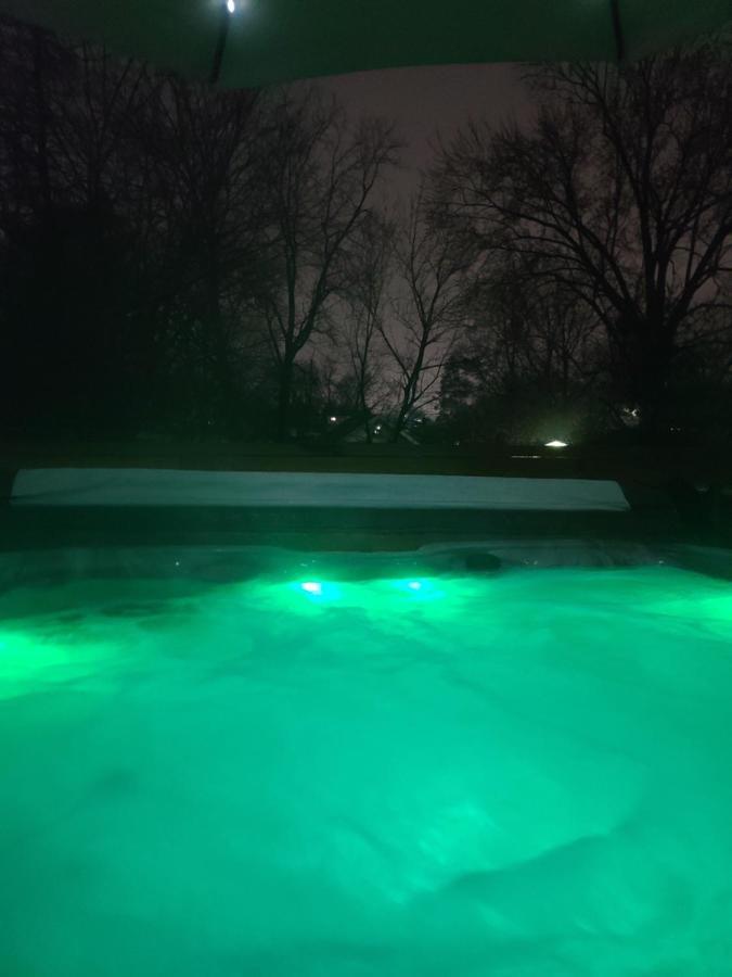 Outdoor Hot Tub And Cozy King Bed Apartment Lansing Luaran gambar